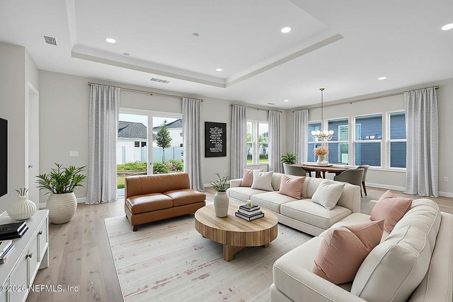 Furnished interior view inside a new home in Forest Park at Wildlight, Yulee (Image 12).
