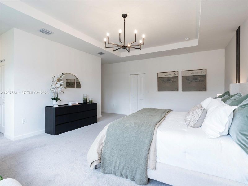 Furnished interior view inside a new home in Wildwood Groves, Miami (Image 15).