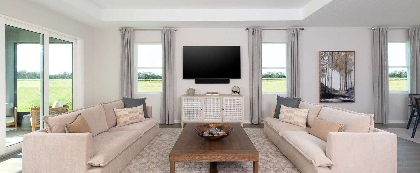 Representative furnished interior of a home built from the Plant by Ashton Woods in Oakfield Trails Traditional, Parrish (Image 5).
