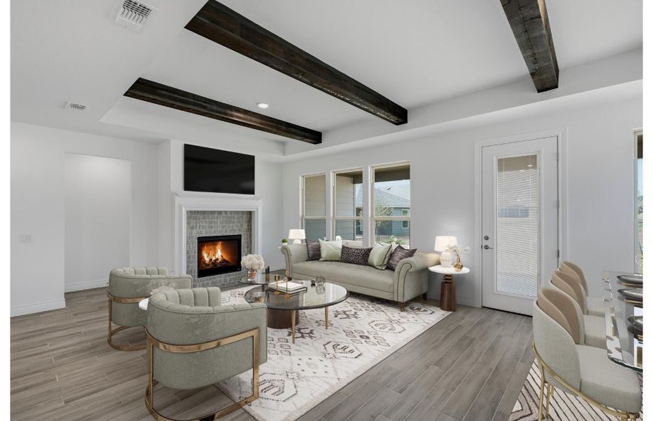 Furnished interior view inside a new home in Del Webb New Braunfels at Veramendi, New Braunfels (Image 4).