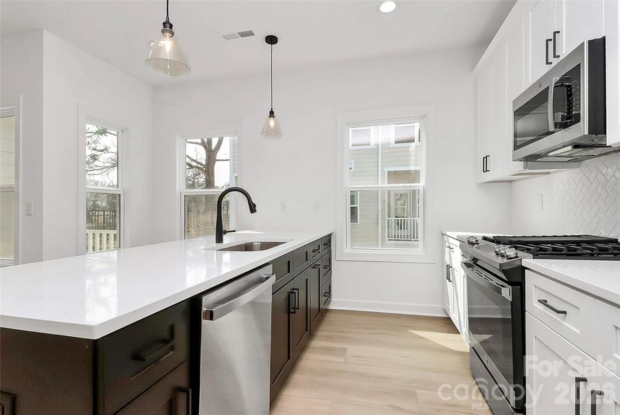 Furnished interior view inside a new home in , Charlotte (Image 8).