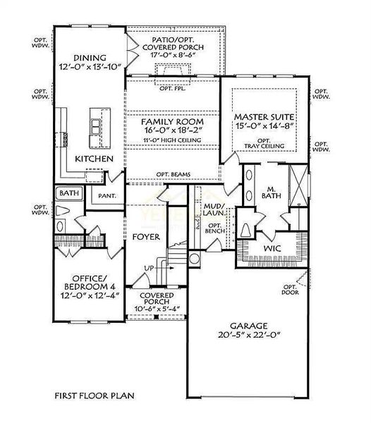 2D floor plan layout of this home in , Dawsonville, GA (Image 5).
