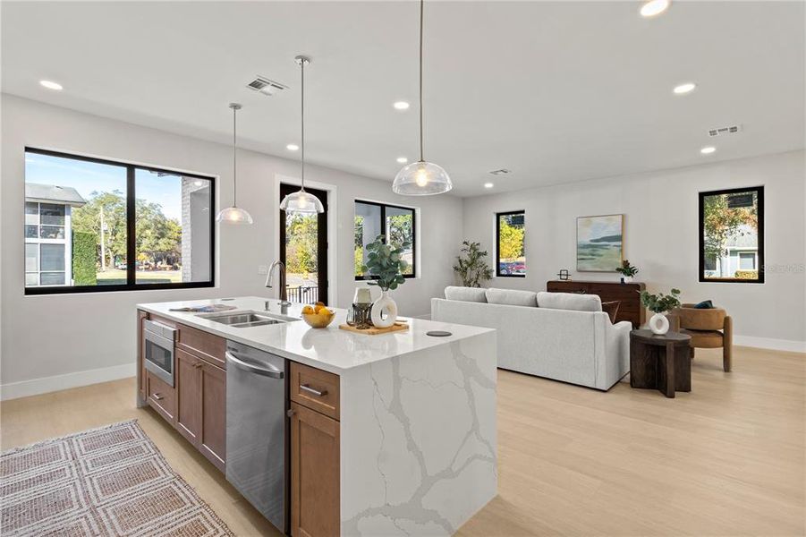 Furnished interior view inside a new home in , Orlando (Image 11). Furnished interior view inside a new home in , Orlando (Image 11).