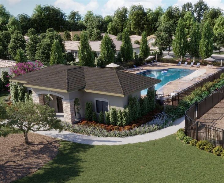 Community Pool Rendering