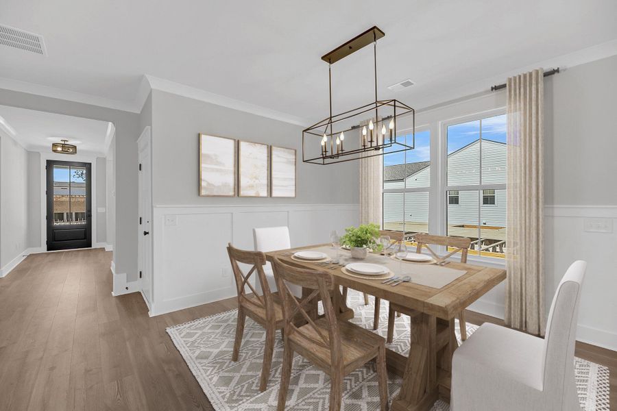 Furnished interior view inside a new home in Miller's Crossing, Johns Island (Image 31).