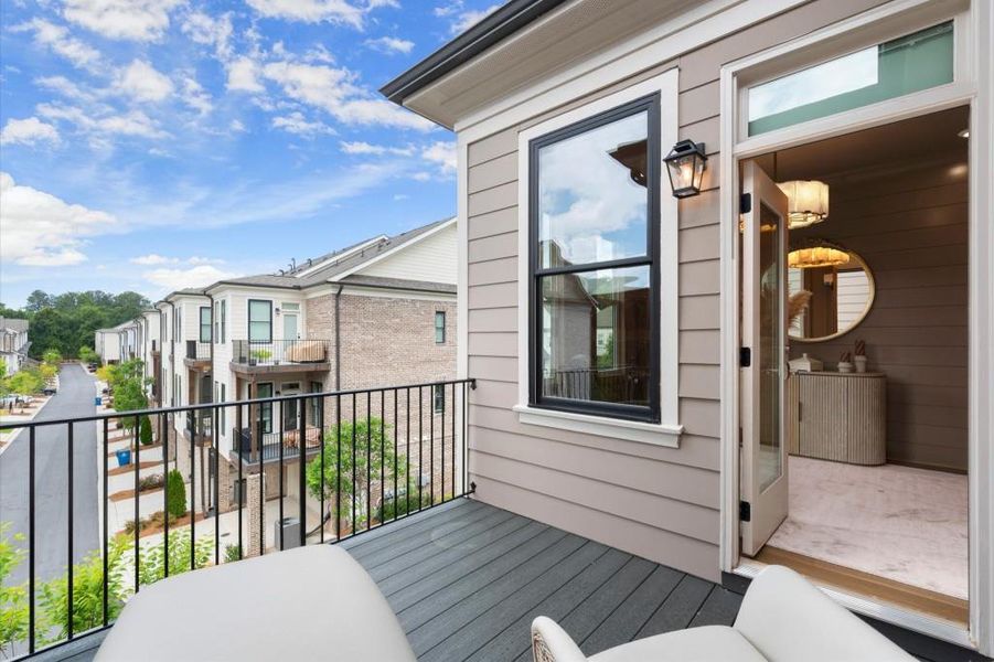 Exterior details and patio area of a home in , Alpharetta (Image 27).