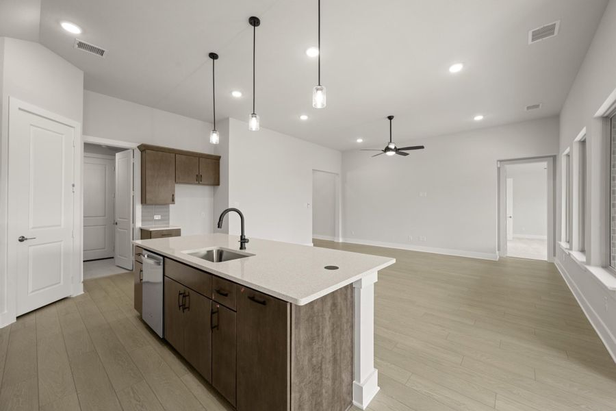 Furnished interior view inside a new home in Inspiration Collection at Bridgewater, Midlothian (Image 5).