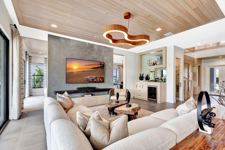 Furnished interior view inside a new home in Apex at Avenir, Palm Beach Gardens (Image 71).