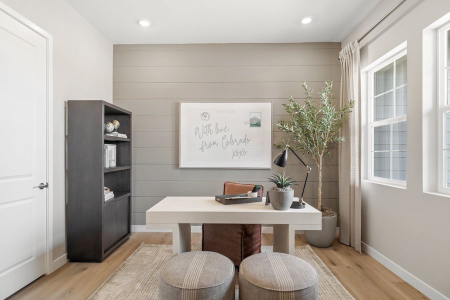 Representative furnished interior of a home built from the 5001 by Risewell Homes in Mead Crossing, Mead (Image 9).