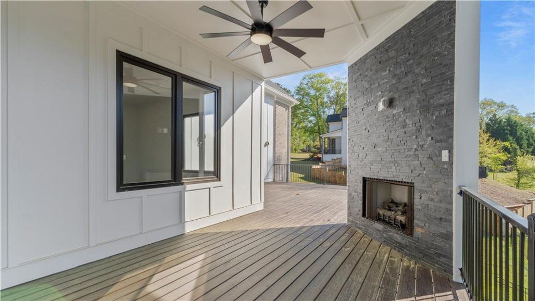 Exterior details and patio area of a home in , Marietta (Image 25). Exterior details and patio area of a home in , Marietta (Image 25).