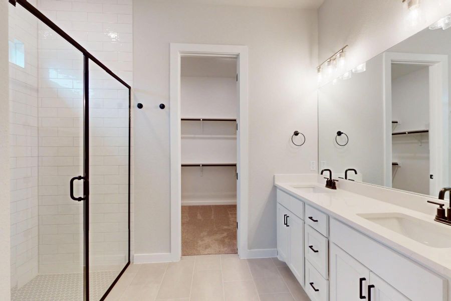 Furnished interior view inside a new home in Cedar Brook, Leander (Image 5). Furnished interior view inside a new home in Cedar Brook, Leander (Image 5).