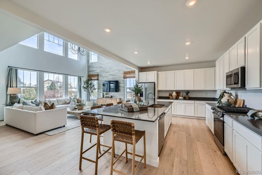 Furnished interior view inside a new home in Riano Ridge: The Grand Collection, Loveland (Image 17).