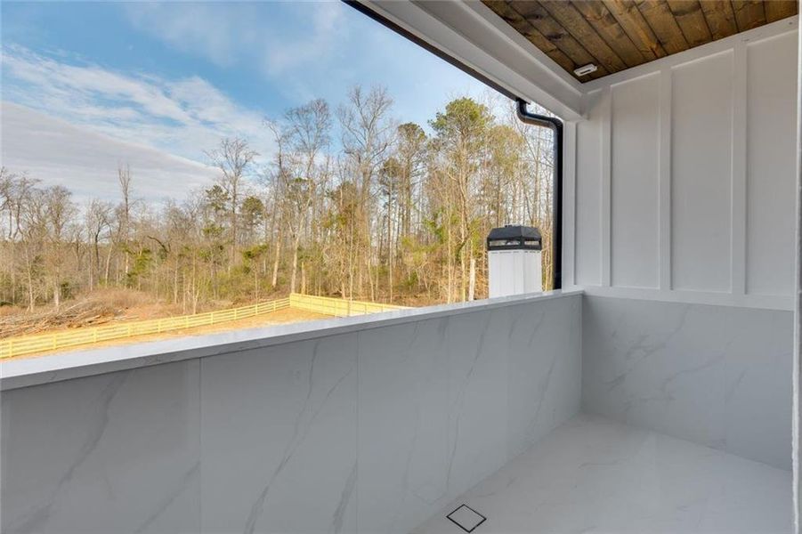 Exterior details and patio area of a home in , Bethlehem (Image 37).
