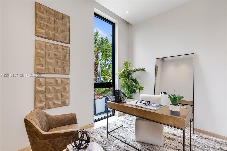 Furnished interior view inside a new home in , Miami Beach (Image 18).
