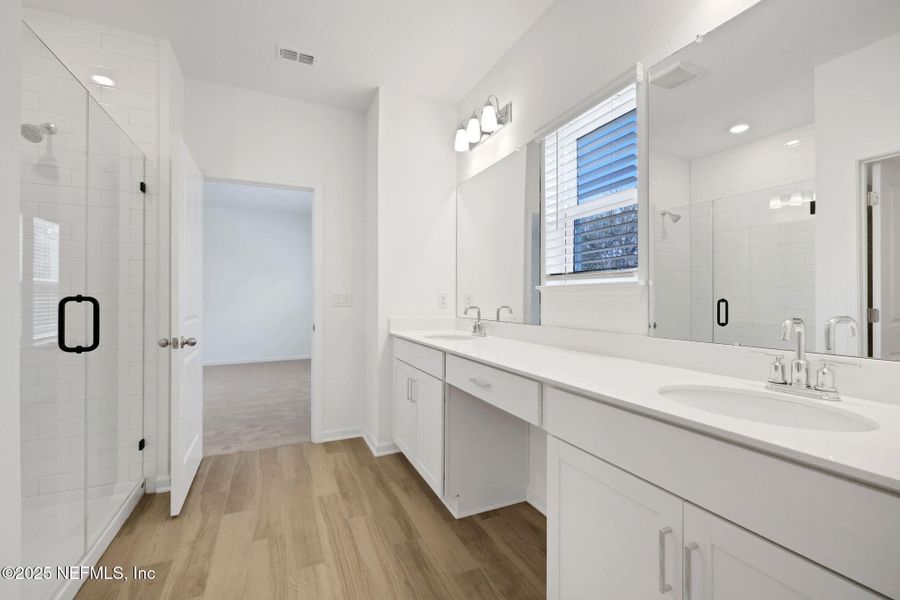 Furnished interior view inside a new home in TrailMark, St. Augustine (Image 10).