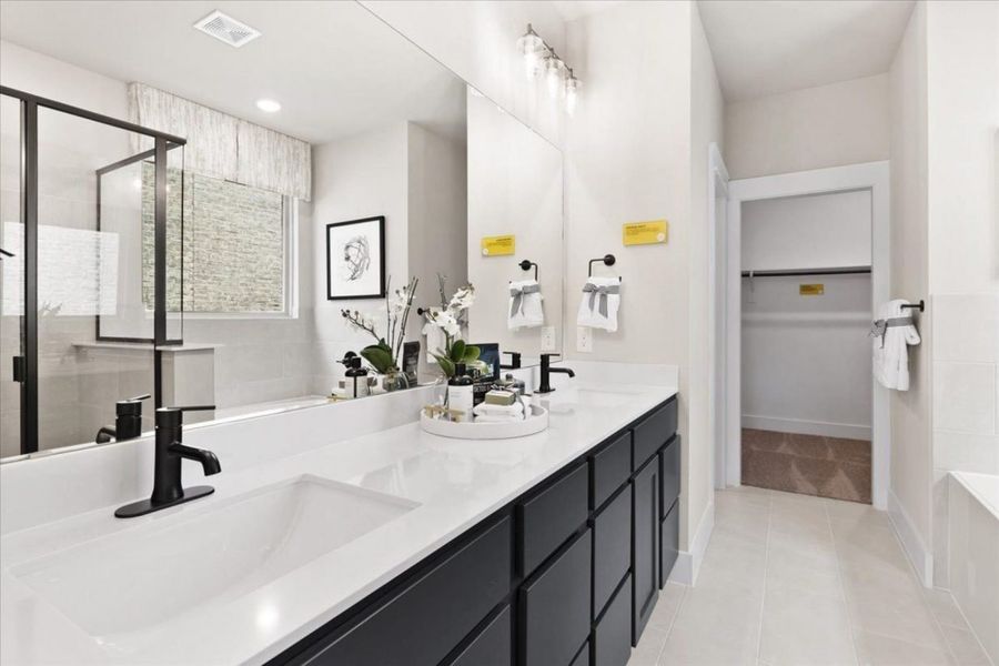 Representative furnished interior of a home built from the Katy Lakes Cypress 2821 by Brohn Homes in Katy Lakes, Katy (Image 14).