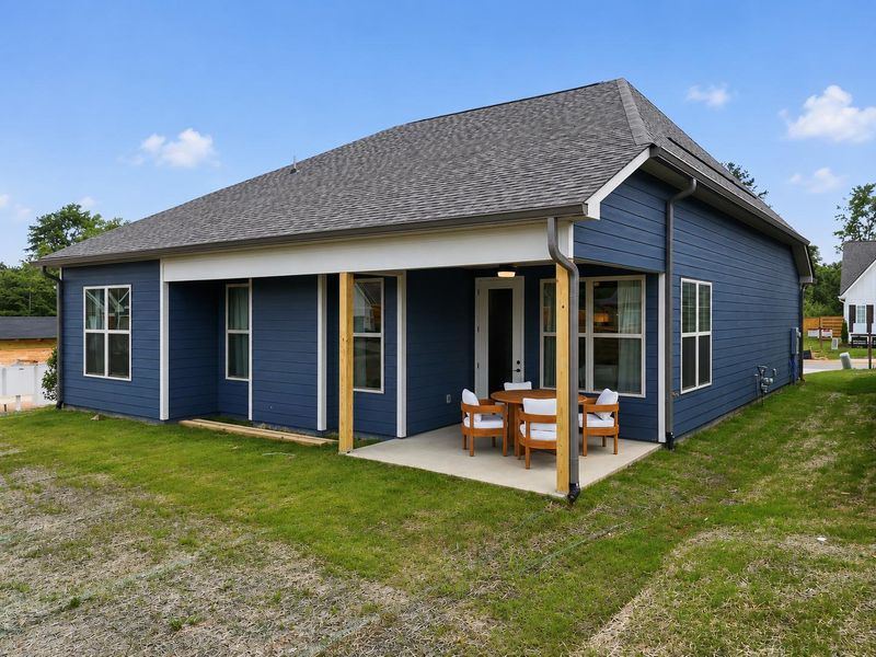 Exterior details and patio area of a home in Storyvale, Hixson (Image 3).