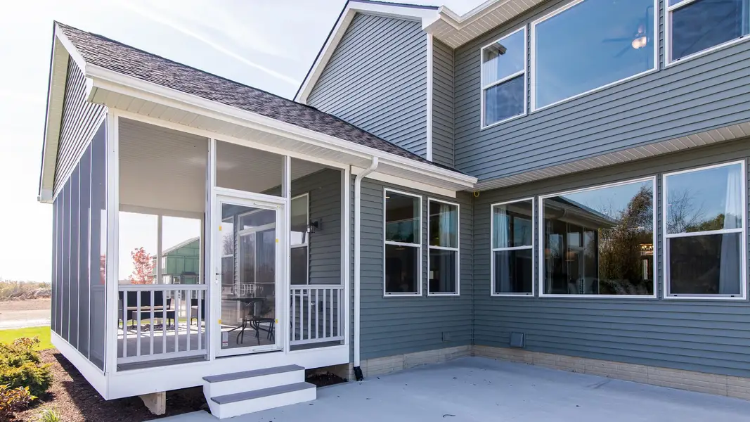 Representative exterior details of a home built from the The Chesterfield Side Entry by Norfolk Homes in Fosdick Glen of Saline, Saline (Image 3).