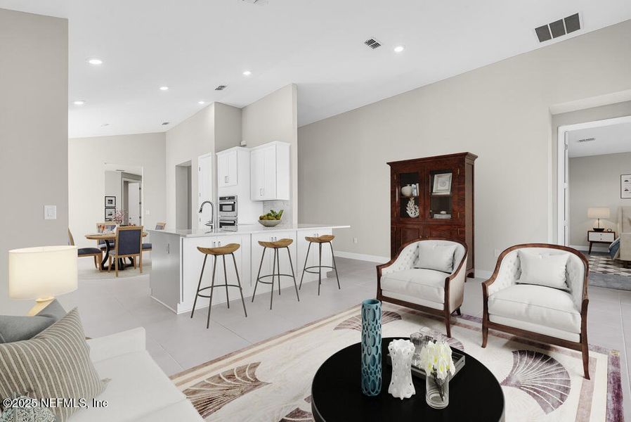 Furnished interior view inside a new home in Colbert Landings, Palm Coast (Image 7).