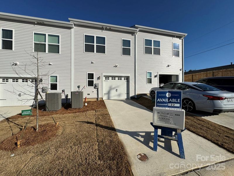Back Yard and 1-car rear-load garage driveway Back Yard and 1-car rear-load garage driveway