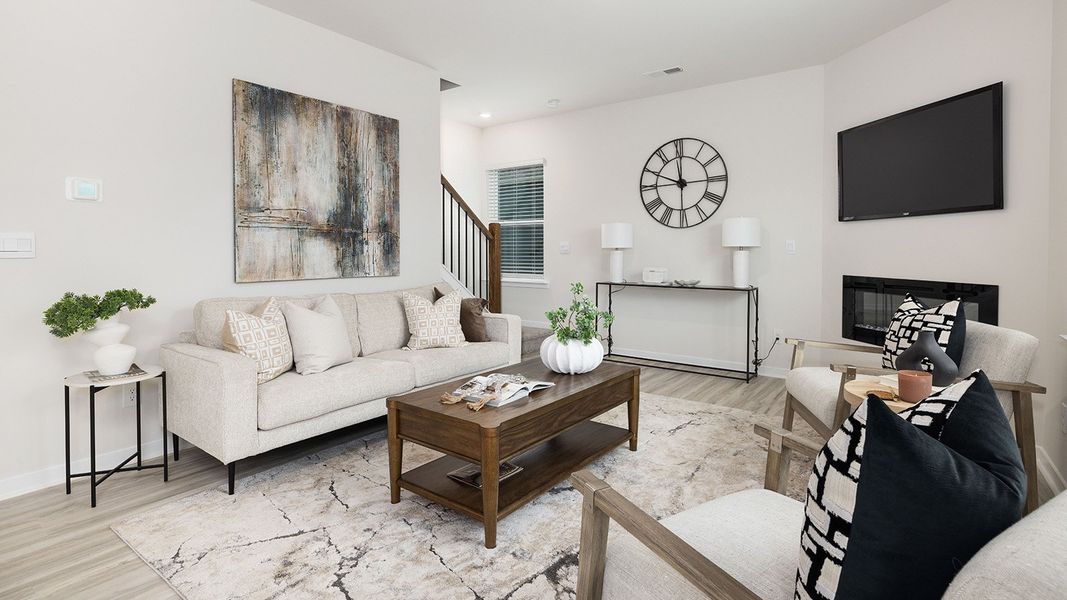 Furnished interior view inside a new home in Rydele Heights, Asheville (Image 11). Furnished interior view inside a new home in Rydele Heights, Asheville (Image 11).