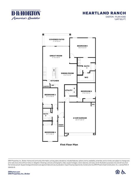 2D floor plan layout of this home in Heartland Ranch, Coolidge, AZ (Image 4). 2D floor plan layout of this home in Heartland Ranch, Coolidge, AZ (Image 4).