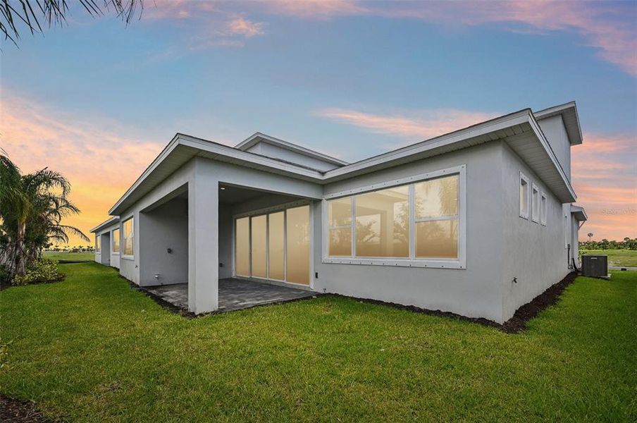 Exterior details and patio area of a home in Biscayne Landing at Seaire, Parrish (Image 3).