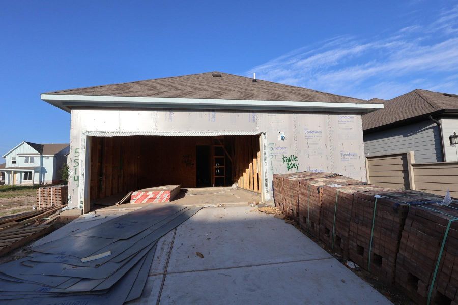 In-progress construction of a new home in Pomona - Grove Row Collection, Manvel, TX (Image 8). In-progress construction of a new home in Pomona - Grove Row Collection, Manvel, TX (Image 8).