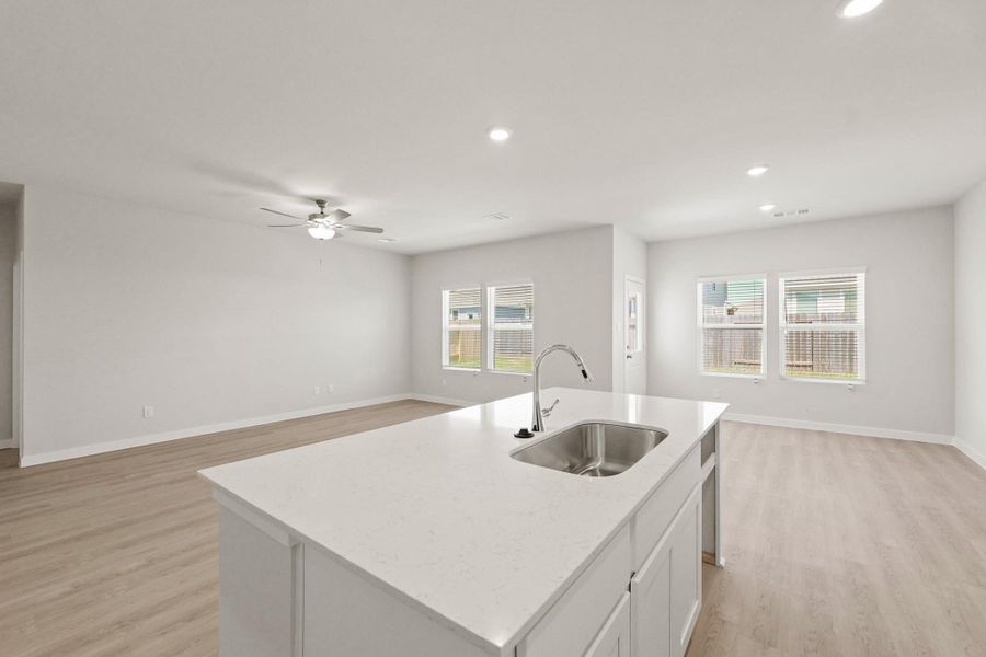 Furnished interior view inside a new home in Caney Mills, Conroe (Image 7).