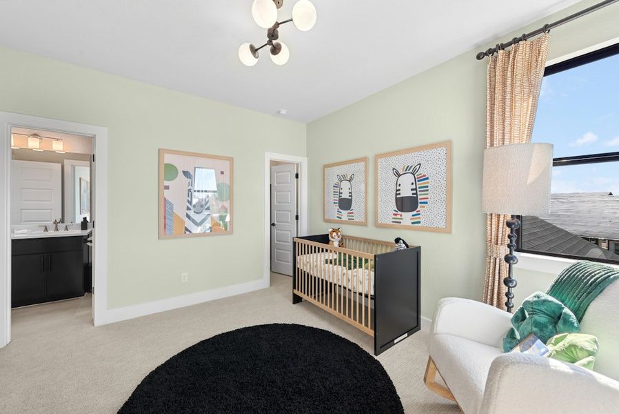 Representative furnished interior of a home built from the Emory by Scott Felder Homes in Leander Estates, Leander (Image 57).