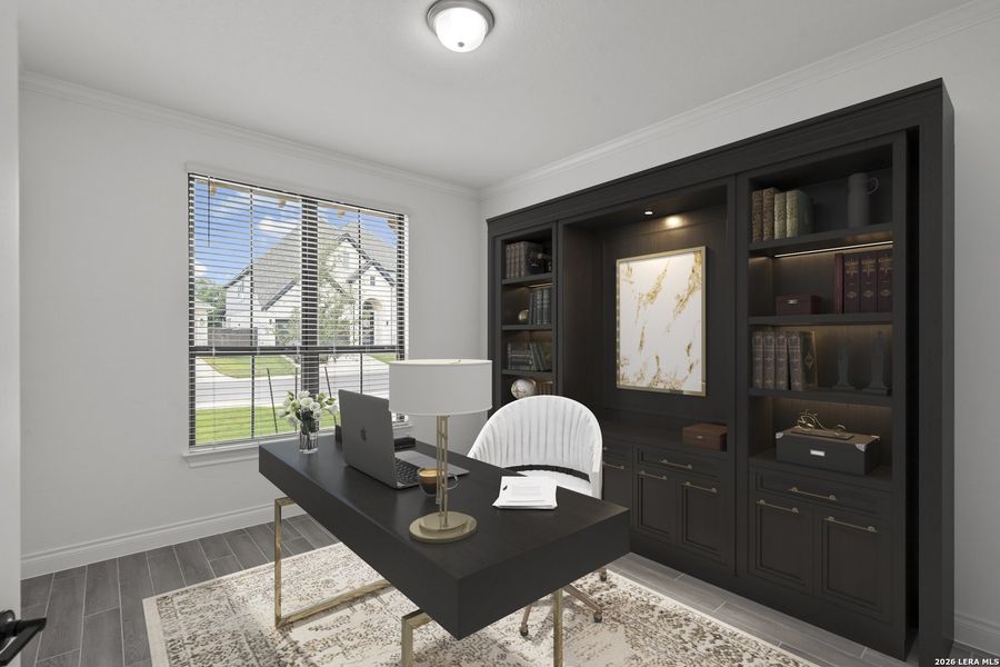 Furnished interior view inside a new home in Bison Ridge, San Antonio (Image 16).