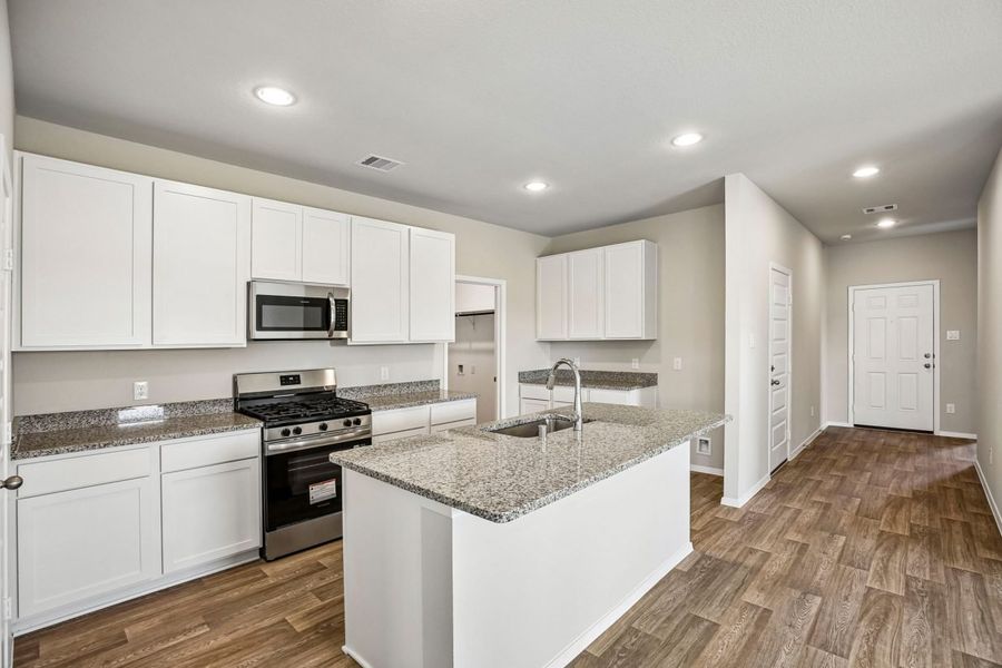 Representative furnished interior of a home built from the Legacy Hills 1754 by Brohn Homes in Legacy Hills, Mico (Image 3).