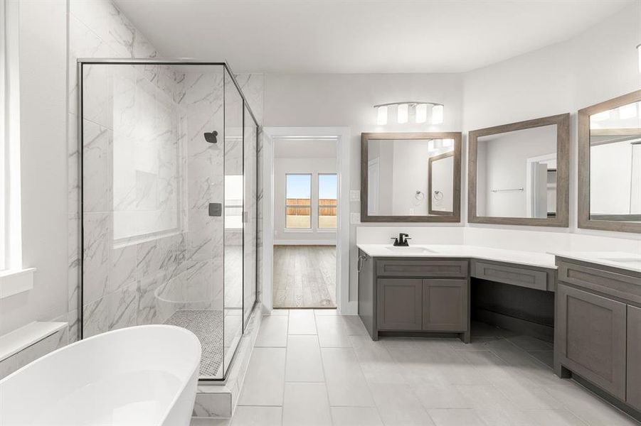 Furnished interior view inside a new home in Sutton Fields, Celina (Image 10).