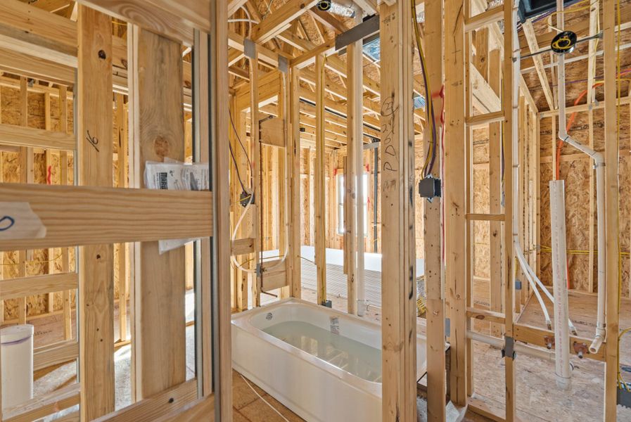 In-progress construction of a new home in The Park and The Reserve, Fulshear, TX (Image 21).