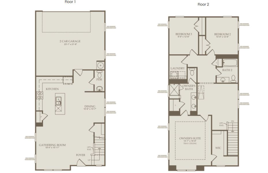 Floor Plan Level 1 and 2