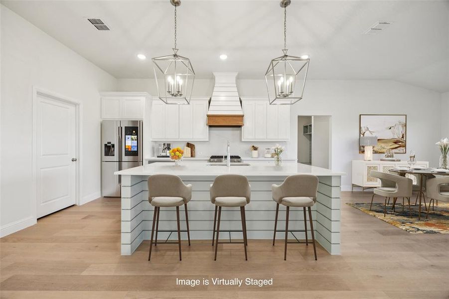Furnished interior view inside a new home in The Reserve At Brock, Weatherford (Image 10).