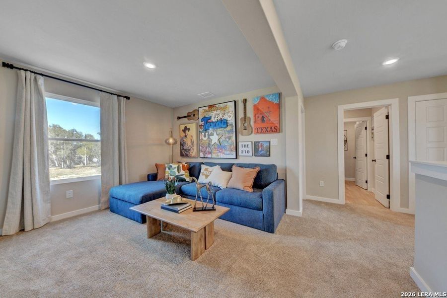 Furnished interior view inside a new home in Veranda Designer, San Antonio (Image 7).