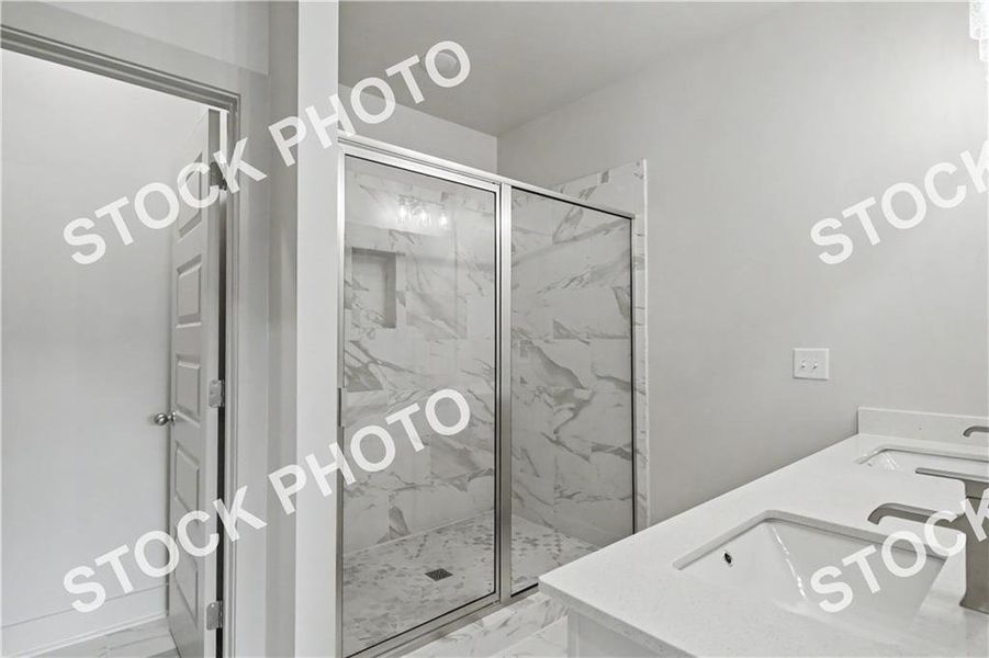 Furnished interior view inside a new home in , Norcross (Image 8).