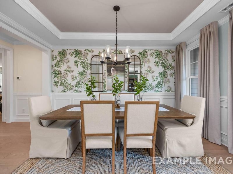 Furnished interior view inside a new home in Tobacco Road, Angier (Image 5).
