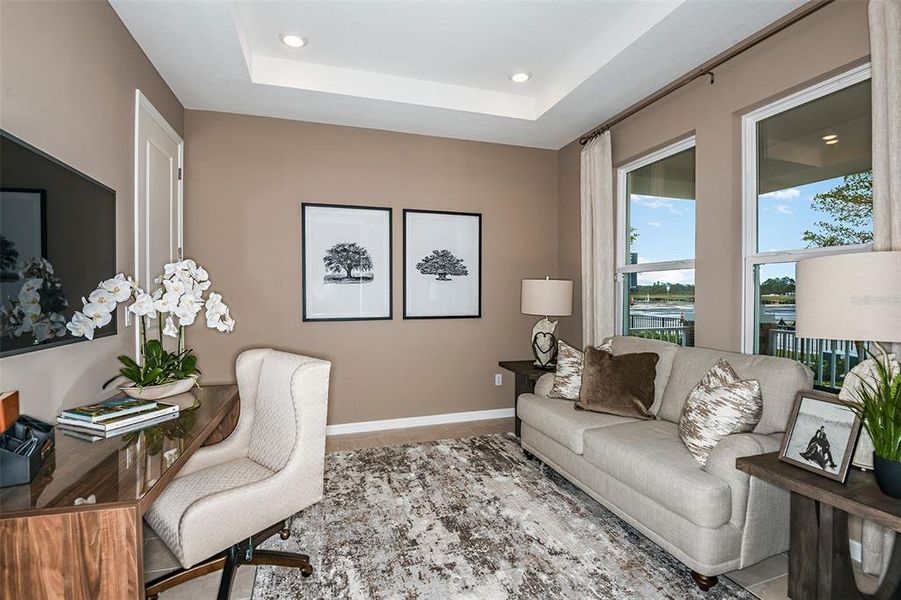Furnished interior view inside a new home in Timber Ridge, Plant City (Image 13). Furnished interior view inside a new home in Timber Ridge, Plant City (Image 13).
