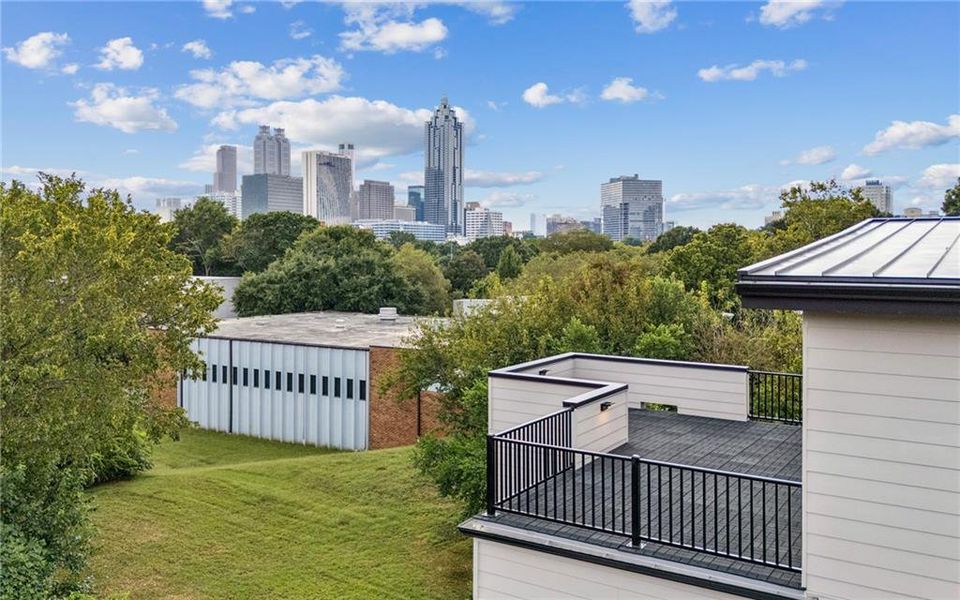 Exterior details and patio area of a home in , Atlanta (Image 29).
