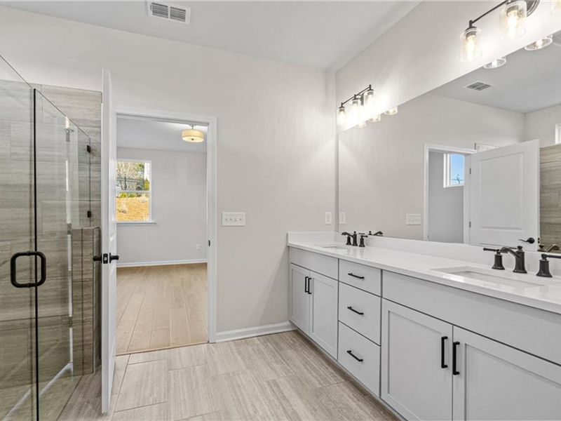 Furnished interior view inside a new home in Kelly Preserve, Loganville (Image 14).