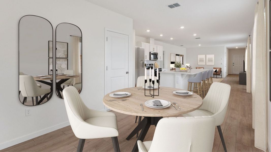 Representative furnished interior of a home built from the Baldwin by D.R. Horton in Crossroads at Kelly Park, Apopka (Image 7).