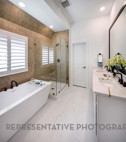 Furnished interior view inside a new home in , Cypress (Image 25).