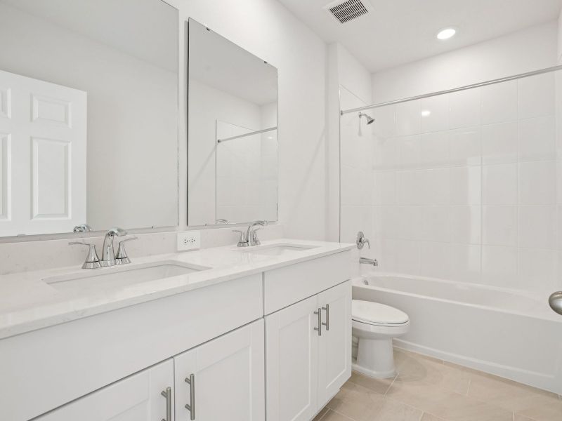 Furnished interior view inside a new home in The Meadow at Crossprairie, St. Cloud (Image 5). Furnished interior view inside a new home in The Meadow at Crossprairie, St. Cloud (Image 5).