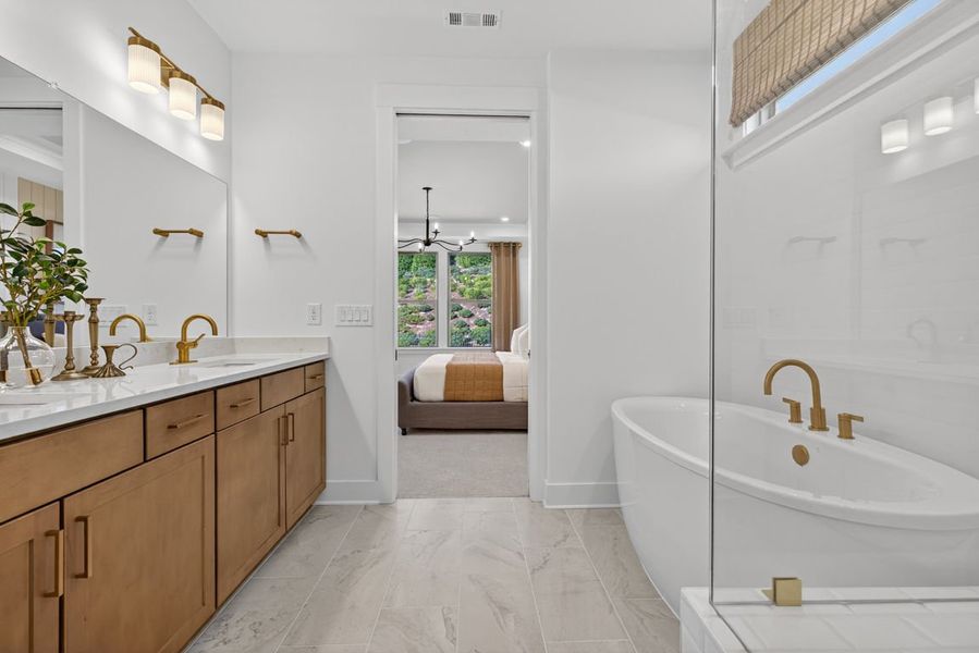 Representative furnished interior of a home built from the Mystique by Del Webb in Del Webb Chateau Elan, Hoschton (Image 38). Representative furnished interior of a home built from the Mystique by Del Webb in Del Webb Chateau Elan, Hoschton (Image 38).