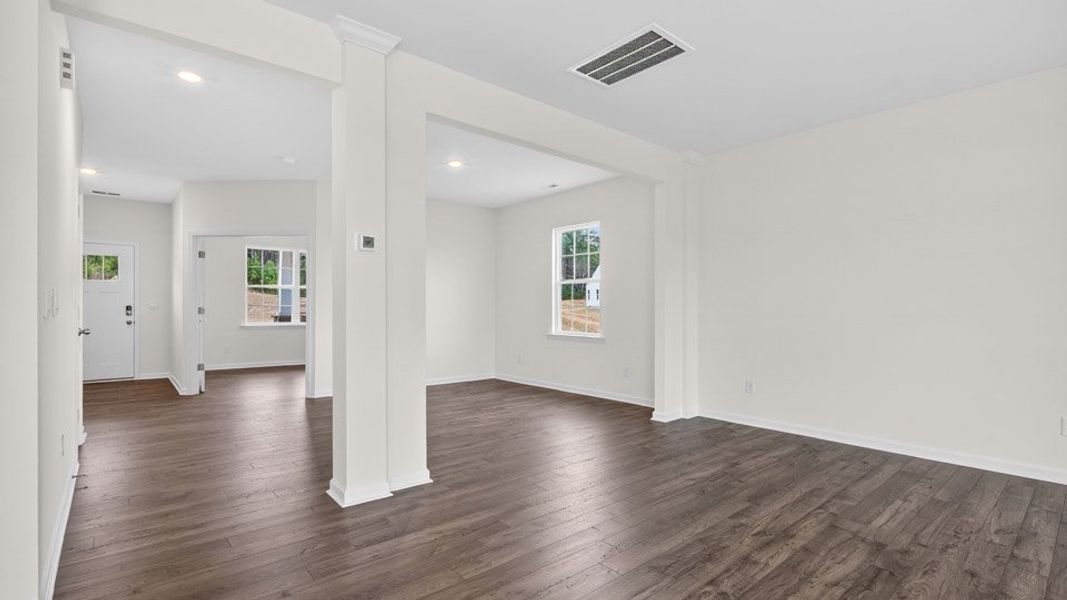 Spacious, unfurnished interior of a new home in Shahbain Reserve, Raeford (Image 20). Spacious, unfurnished interior of a new home in Shahbain Reserve, Raeford (Image 20).