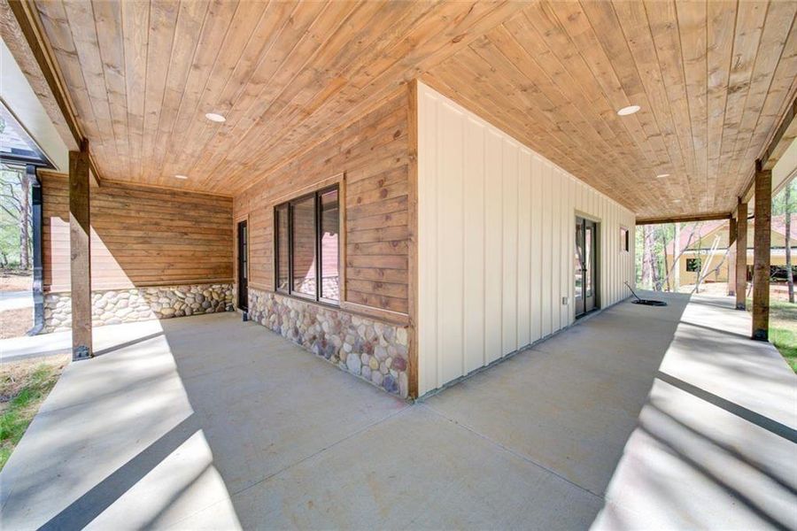 Exterior details and patio area of a home in , Dawsonville (Image 3). Exterior details and patio area of a home in , Dawsonville (Image 3).