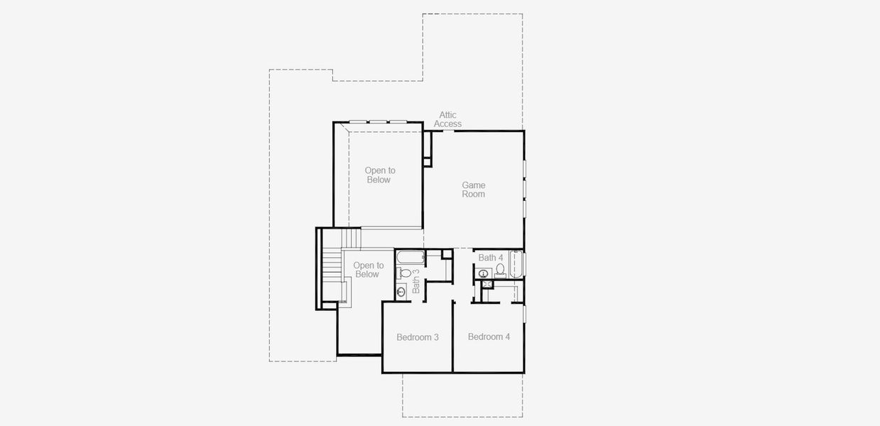 2D floor plan layout for the Brookshire by Coventry Homes in Parkside on the River, Georgetown, TX (Image 3).