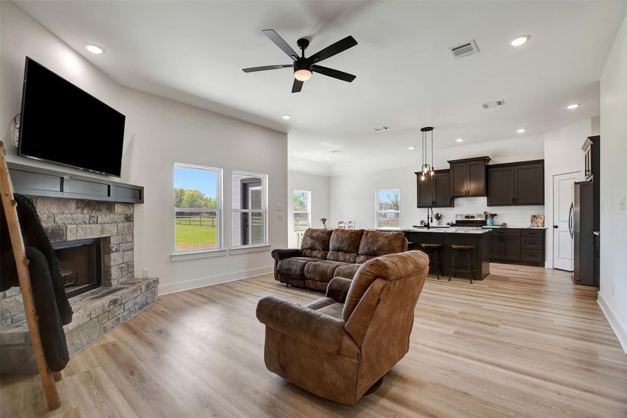 Furnished interior view inside a new home in , Iola (Image 6).